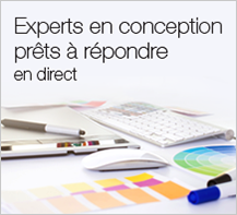 Experts en conception prêts à répondre en direct