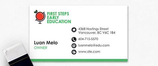 Raised Ink Business card