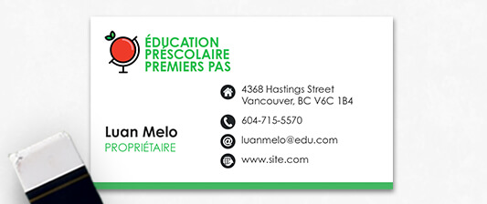 Raised Ink Business card